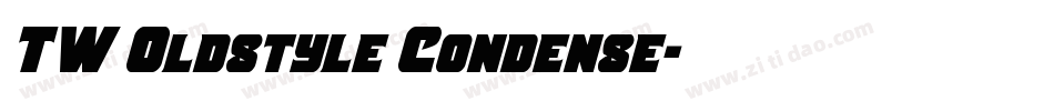 TW Oldstyle Condense字体转换